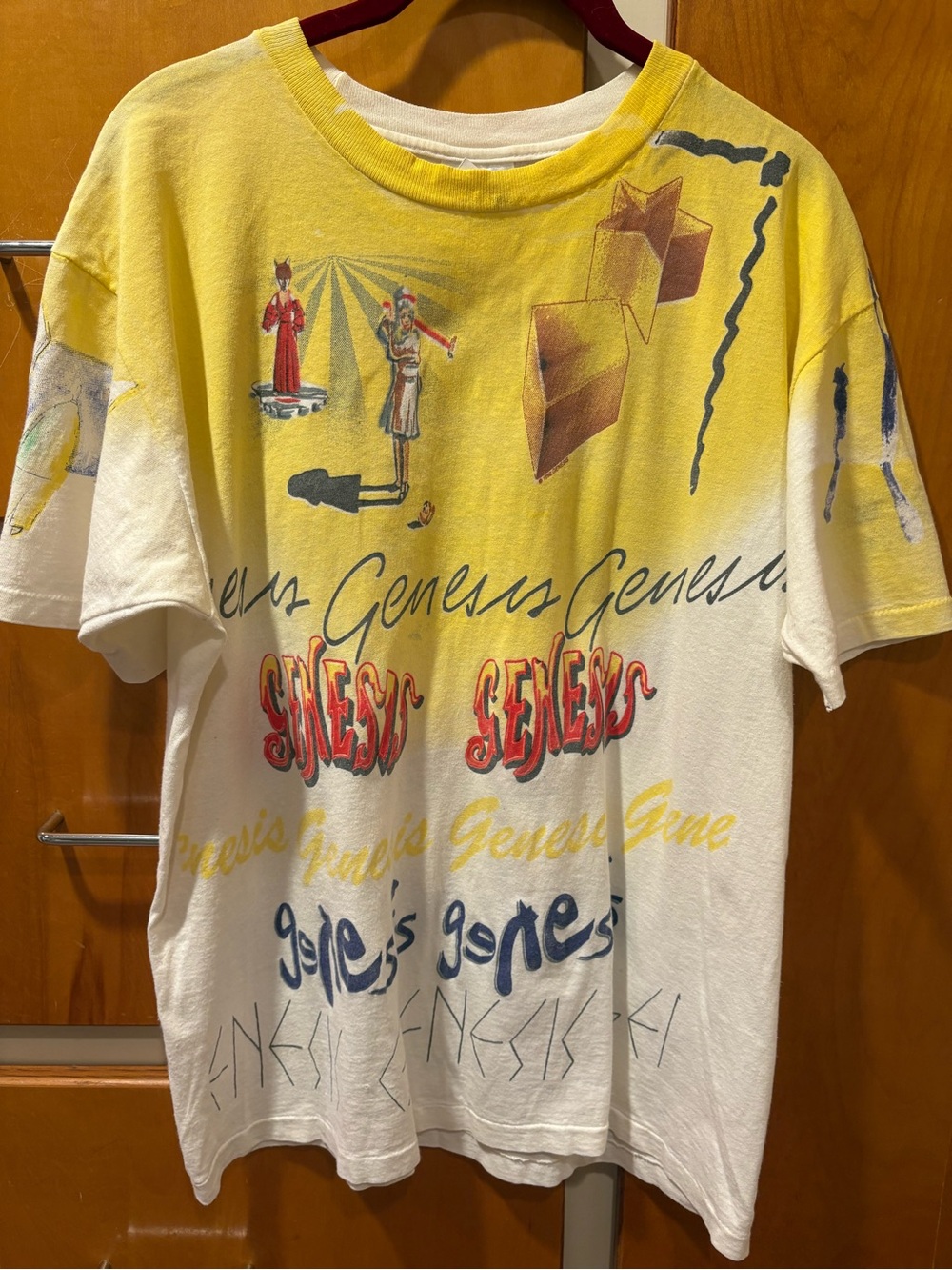 Vintage 1992 Genesis Band Tour Tee Hanes Large Single Stitch